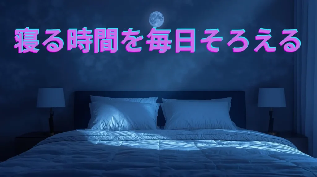 寝る時間を毎日揃える