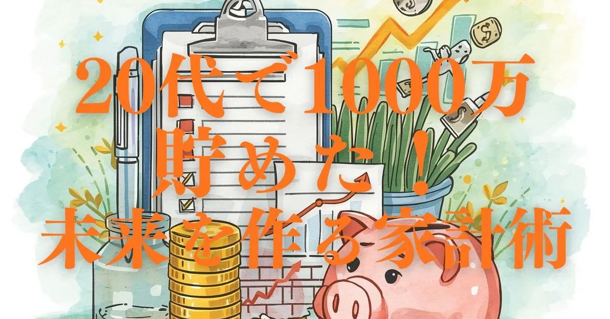 20代で1000万貯めた人の家計管理術|将来を見据えたお金の使い方とは?